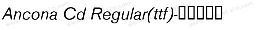 Ancona Cd Regular(ttf)字体转换